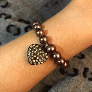 Heart stretchy bracelet